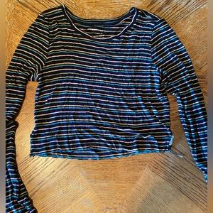 Long sleeve striped shirt medium